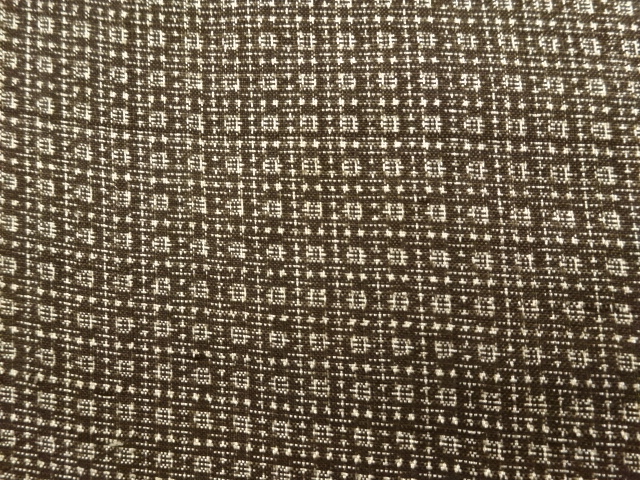 JAPANESE KIMONO / ANTIQUE KIMONO / SILK / DORO OSHIMA TSUMUGI / ABSTRACT PATTERN